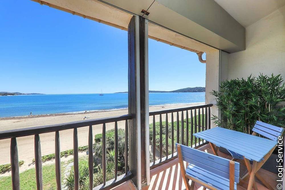 Foto 10 von 11: Wunderschöne klimatisierte Wohnung für 4 Personen mit Panoramablick auf das Meer über den Golf von Saint-Tropez