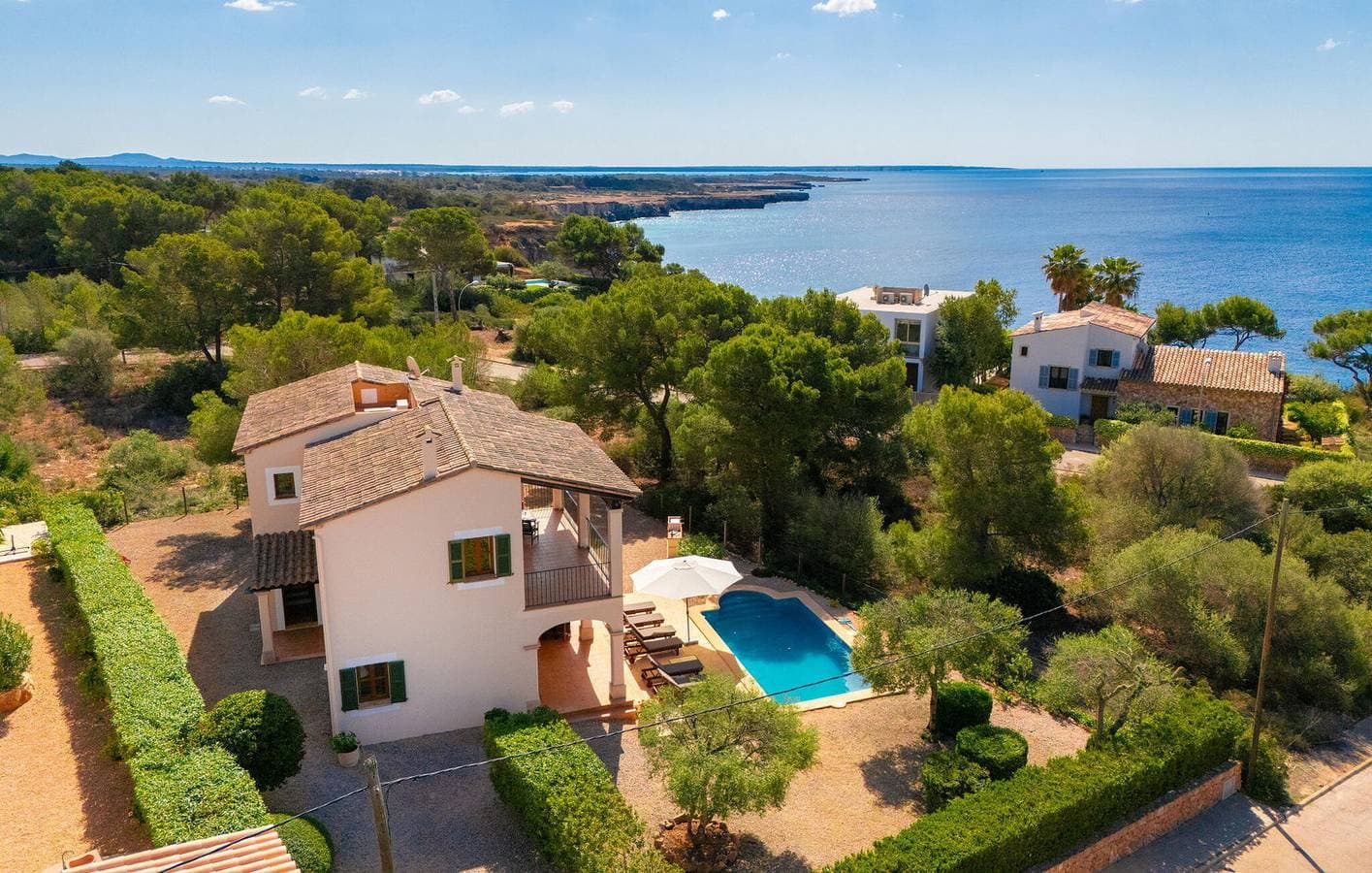 Apartment mit Meerblick, Terrasse und Pool, 100m zum Strand 1