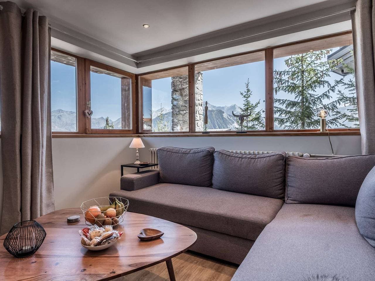 Foto 11 von 14: Stilvolles 50m² Apartment - Courchevel 1850 - 4 Personen - Schöne Aussicht - Gemütlicher Kamin