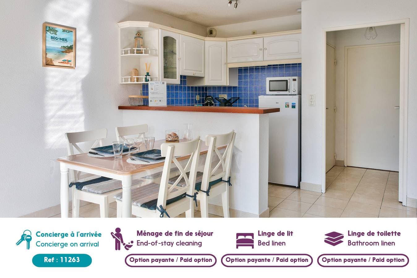 Foto 4 von 13: 400 m vom Meer entfernt, Apartment mit Terrasse für 2 Personen