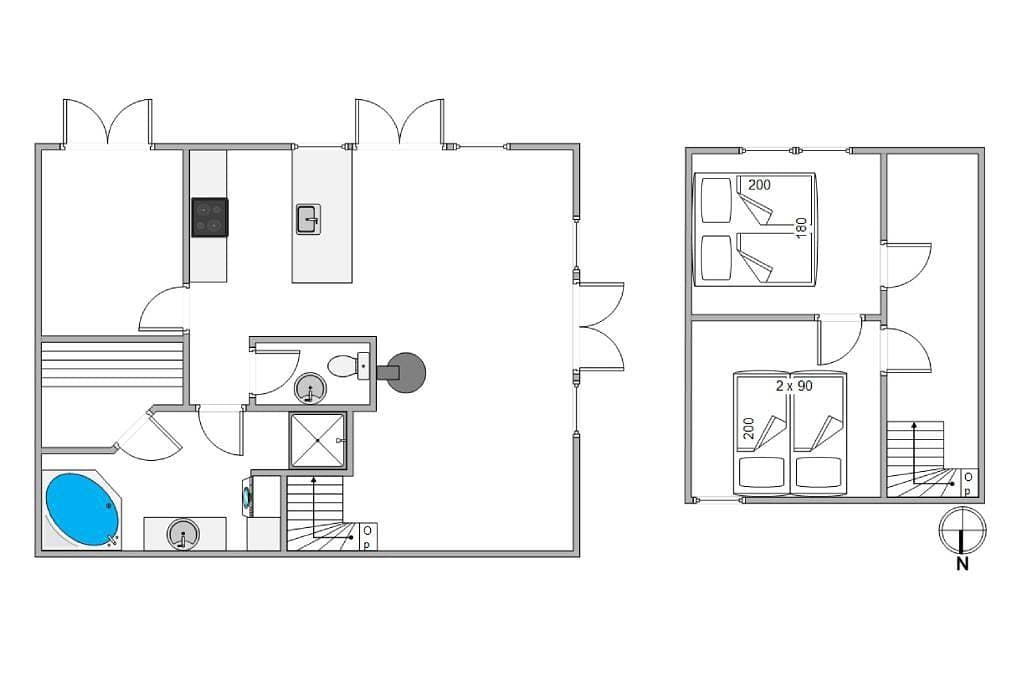 Foto 6 von 31: Helle Ferienwohnung mit Sauna, Whirlpool und prima Lage