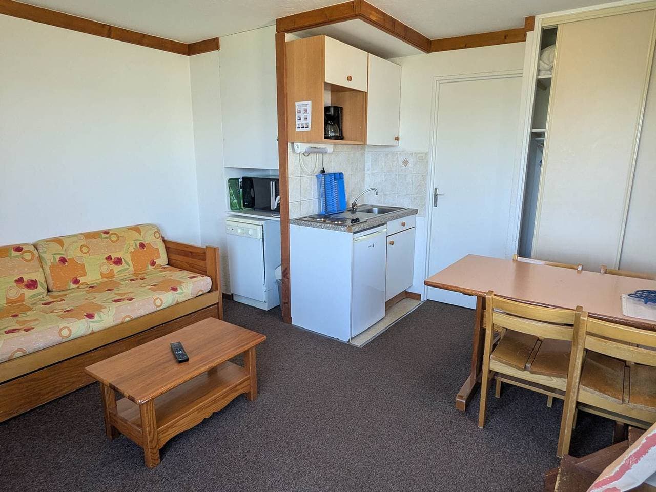 Studio-Kabine 4 Pers mit Südwestbalkon in Pistennähe 1