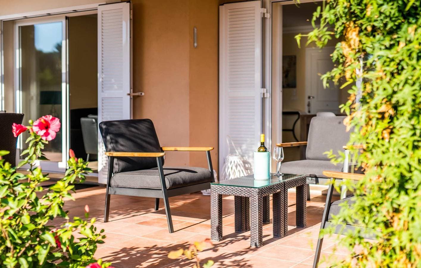 Foto 8 von 42: Gemütliche Strandwohnung mit Terrasse und Grill, 2 km von Playa de Ses Covetes entfernt
