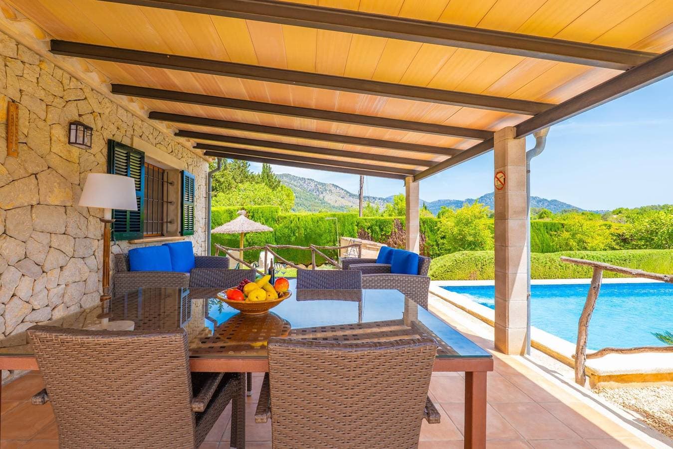 Foto 7 von 42: Can Pereó - Ferienhaus mit privaten Pool in Selva. WiFi gratis
