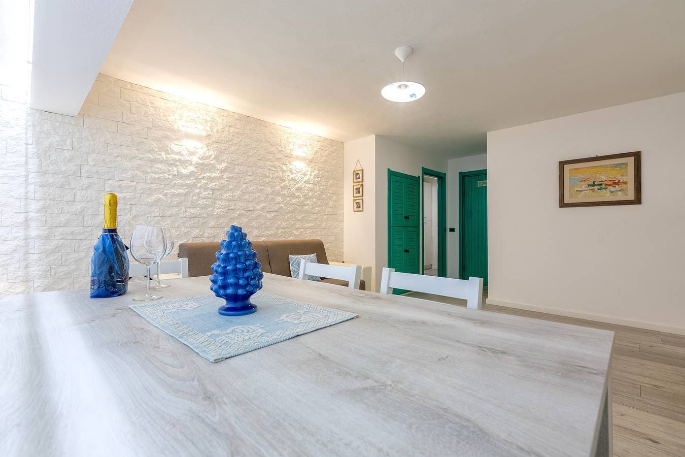Foto 6 von 28: „La Sorrera De Mar Casa Vacanze“-Apartment mit Gemeinschaftsgarten & Klimaanlage