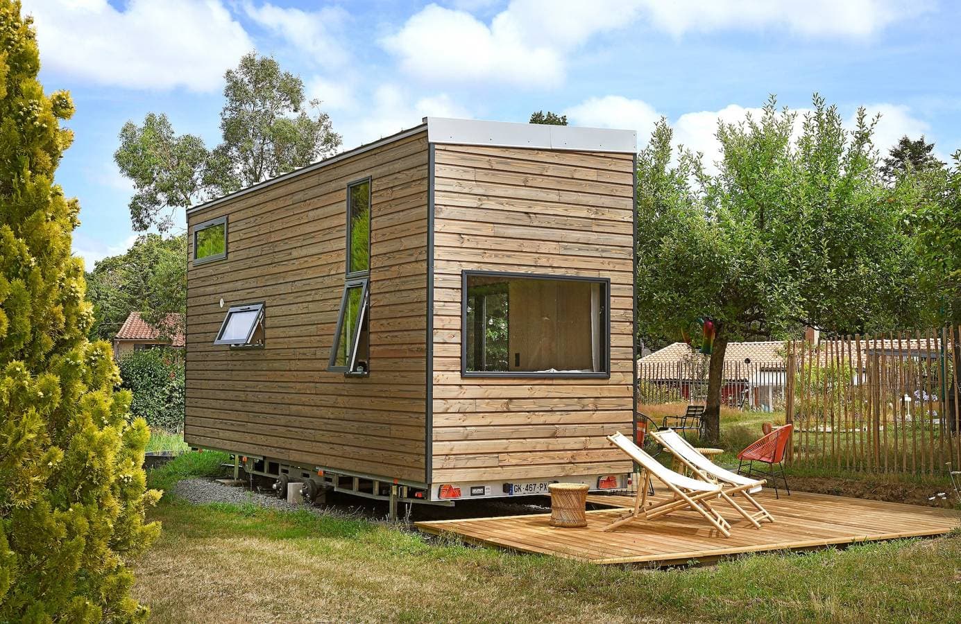 Foto 10 von 14: Chalet 'La Tiny House De La Blandinière' mit privater Terrasse, Gemeinschaftsgarten und WLAN