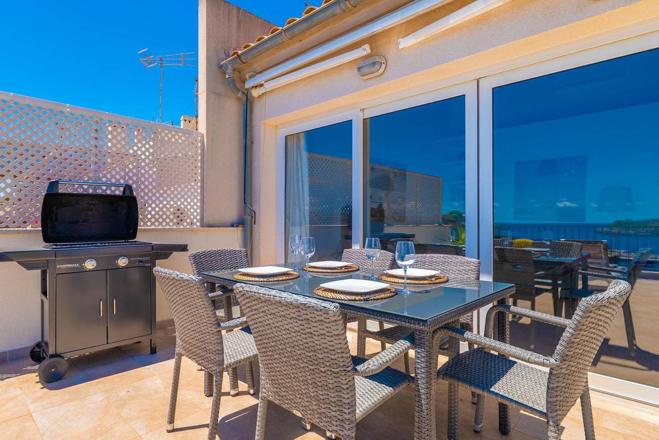 Foto 6 von 34: Es Port (Portopetro) - Gemütliches Apartment mit Meerblick und kostenlosem WLAN