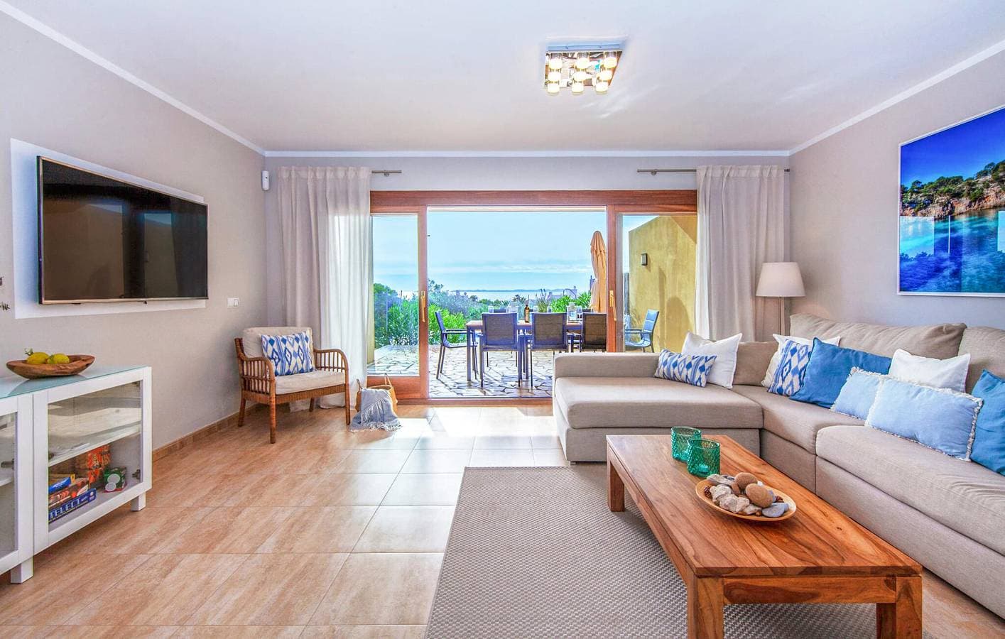 Foto 10 von 37: Apartment mit Meerblick, Pool, Terrasse und AC - 2,5 km zum Strand Cala Pi
