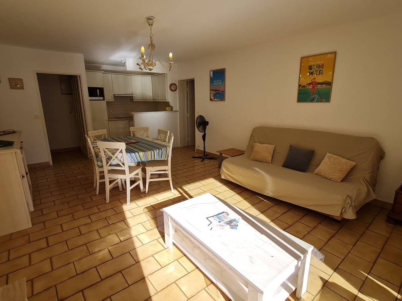Foto 12 von 23: 2-Zimmer-Wohnung mit Klimaanlage, Pool und Haustieren in Sainte-Maxime
