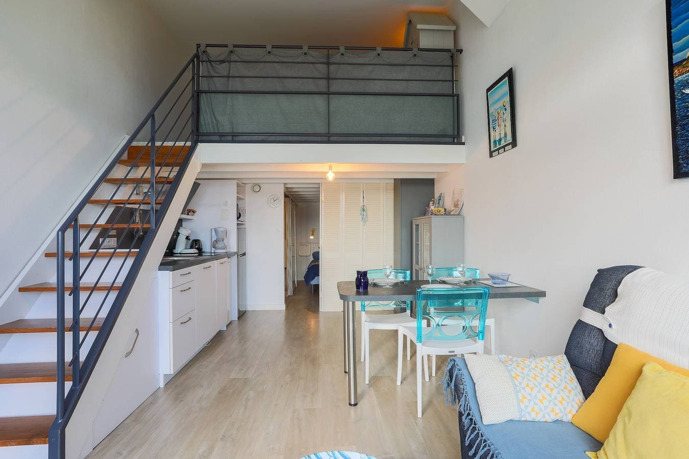 Foto 12 von 34: Appartement "Ti Roz" 3 Sterne mit Meerblick, direktem Strandzugang und Gr34