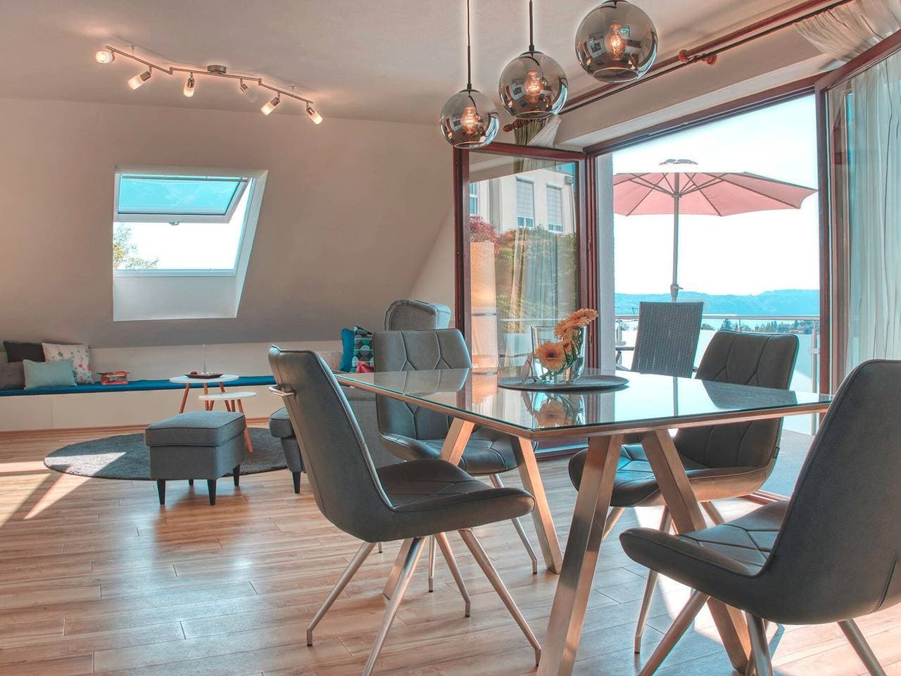 Foto 3 von 31: Ferienwohnung 'Weitblick' mit Gemeinschaftsgarten, Balkon und WLAN