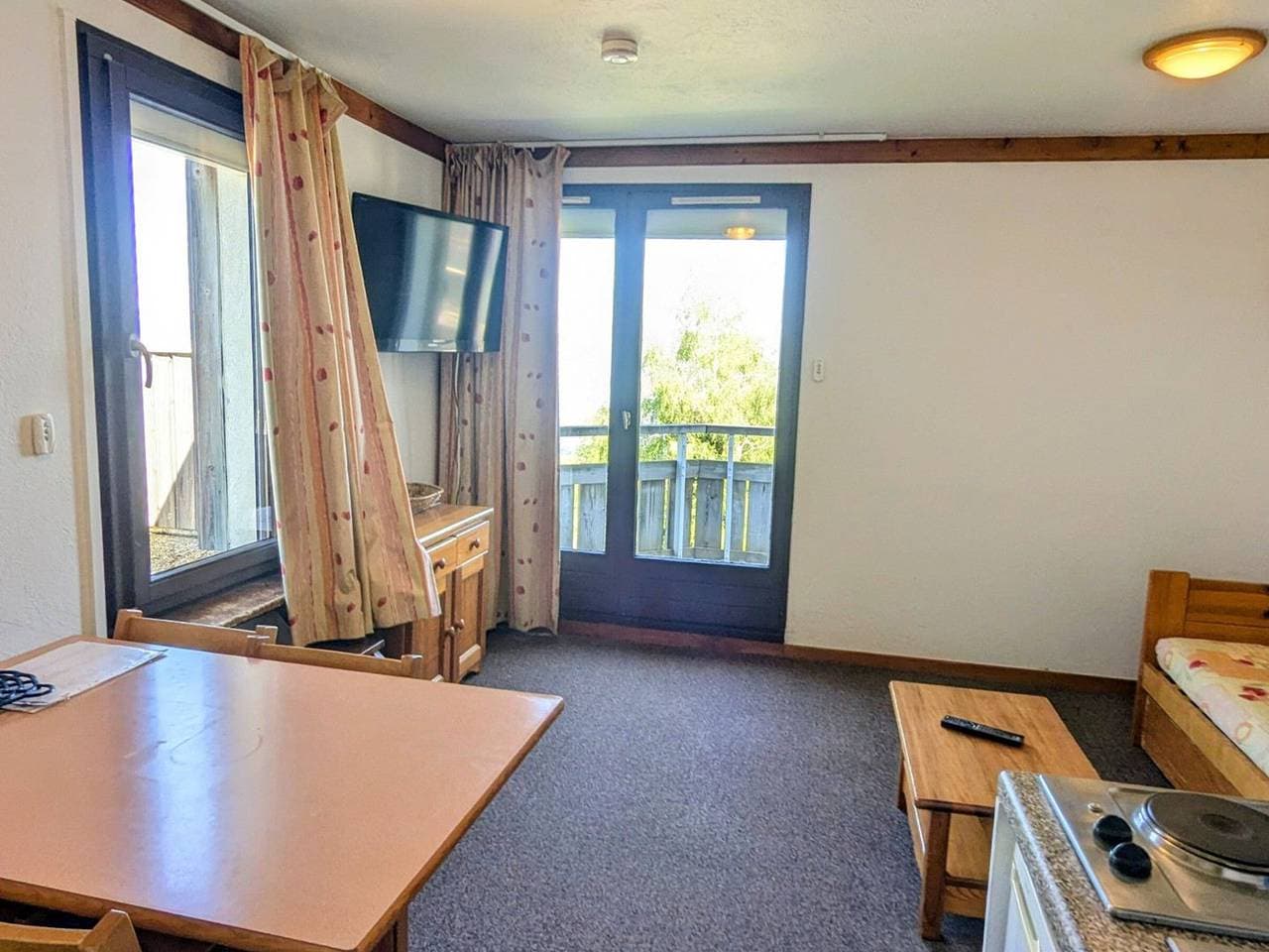 Foto 2 von 10: Studio-Kabine 4 Pers mit Südwestbalkon in Pistennähe