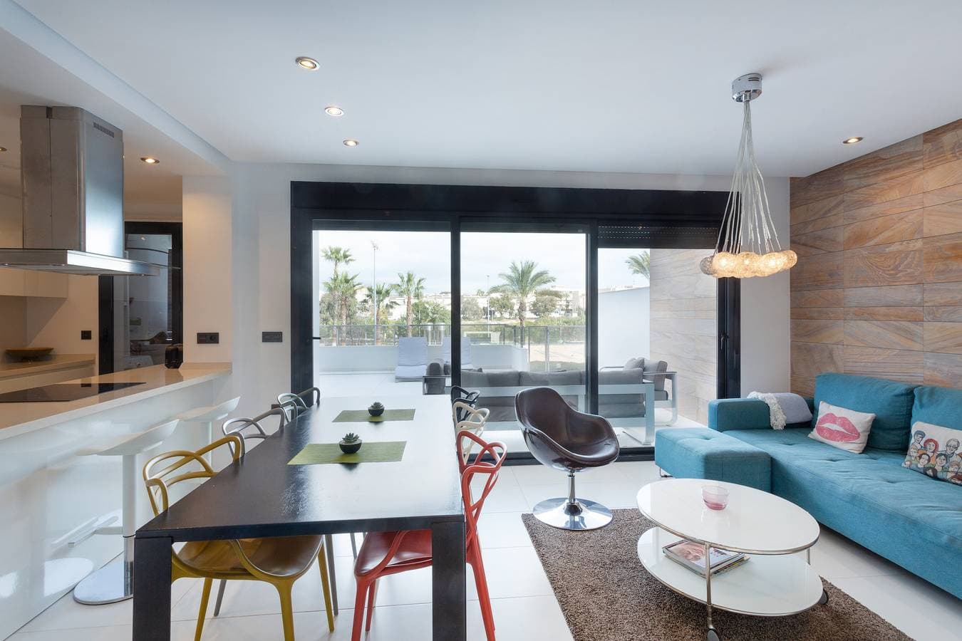 Foto 5 von 25: Apartment in Mil Palmeras mit Meerblick, Pool, Garten, Terrasse, Klimaanlage und WLAN