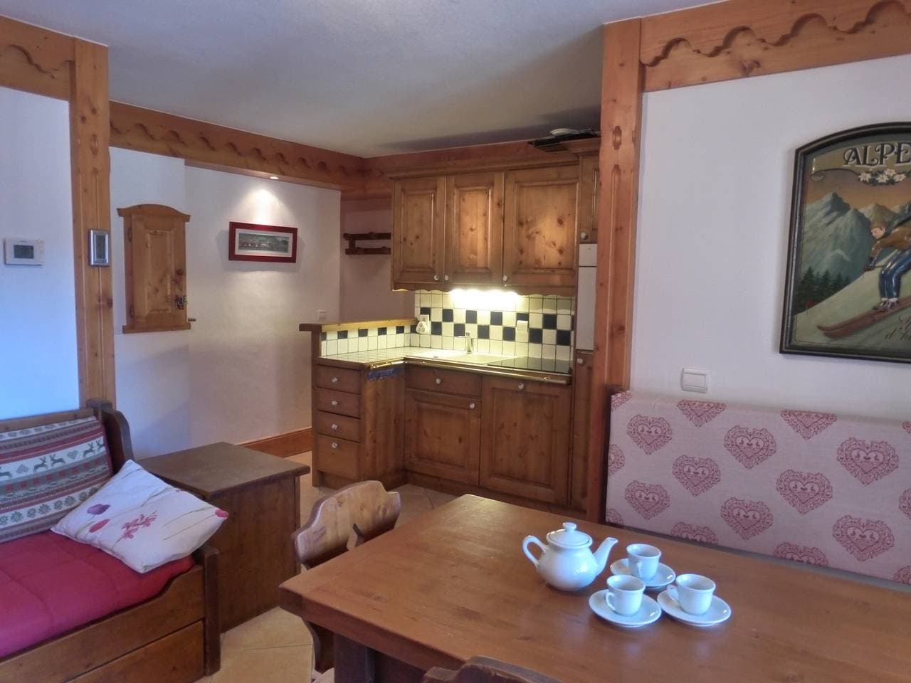Foto 10 von 14: 3-Zimmer-Wohnung in Méribel Village mit Pool, 4 Personen