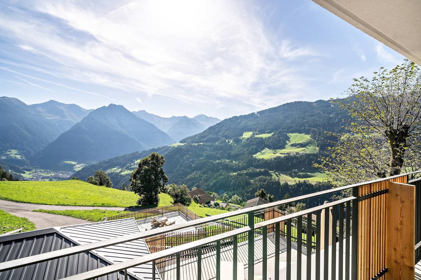 Foto 13 von 14: Ferienwohnung 'Sunnseitn Lodge Alps' mit Bergblick, privater Terrasse und WLAN