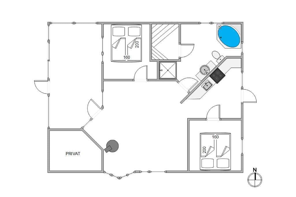 Foto 6 von 31: Schönes Ferienhaus in Søndervig mit Whirlpool und Sauna