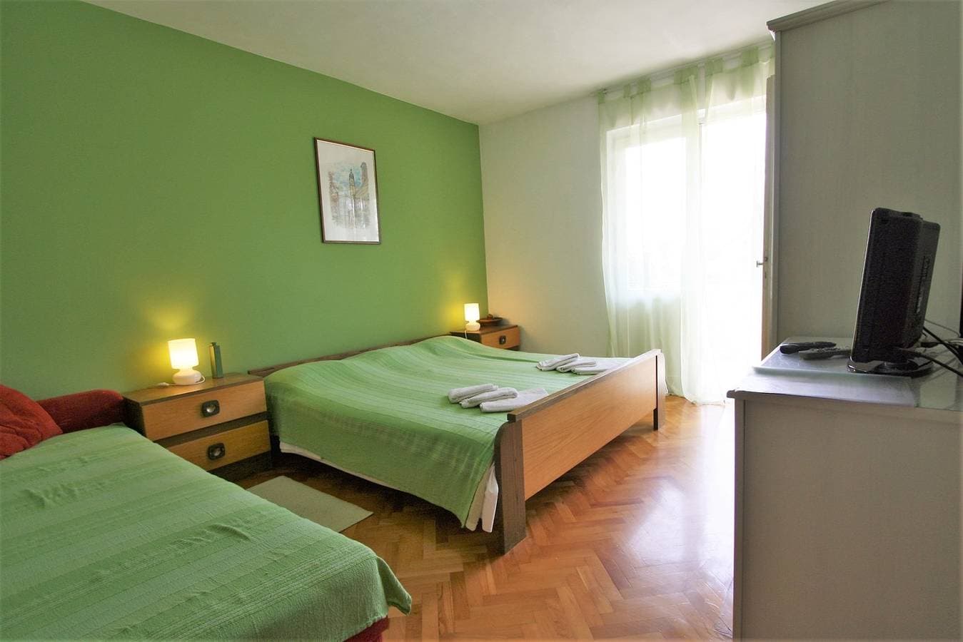 Foto 4 von 15: Dreibettzimmer Sauko - Maslina mit Balkon in Poreč