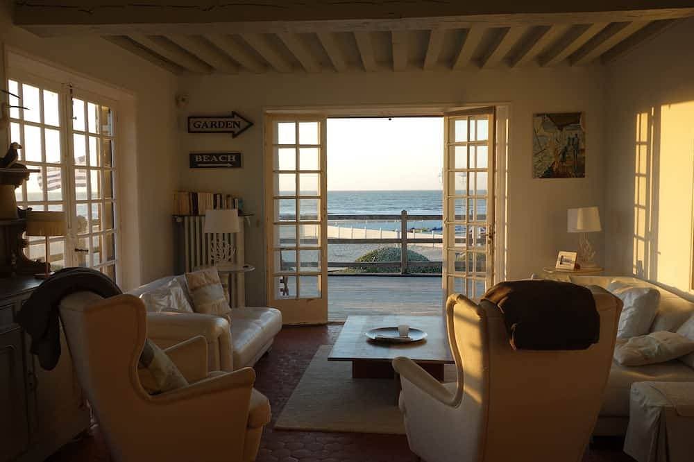 Foto 10 von 22: Typisch normannisches Haus mit Blick auf den Strand - Meerblick - großer Garten - in der Nähe von Geschäften