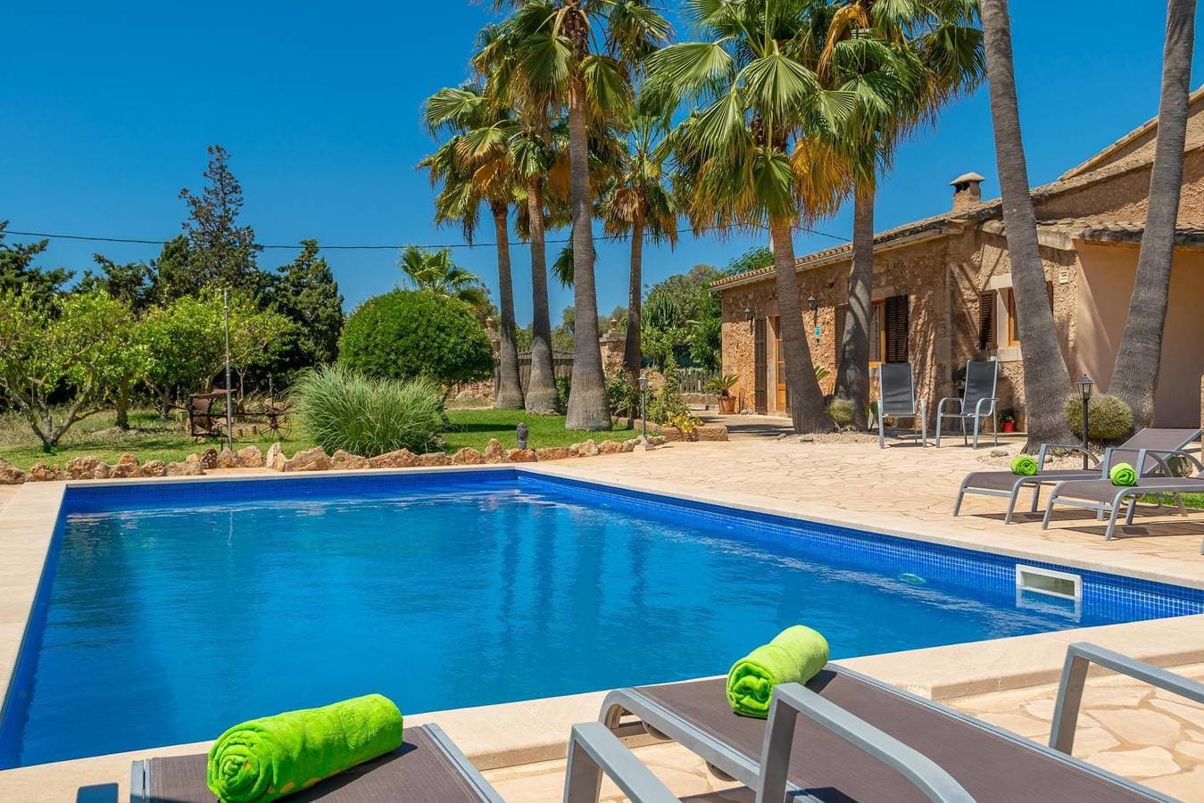 Foto 2 von 38: Es Coco De Sa Mola - Ferienhaus mit privaten Pool in S'Alqueria Blanca (Santanyí). WiFi gratis