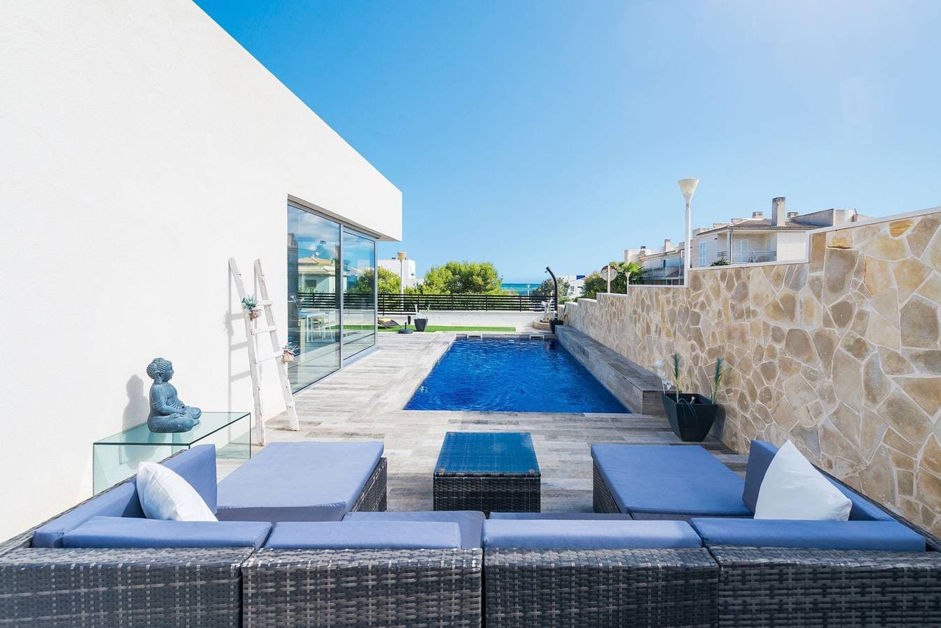 Foto 5 von 39: Ferienhaus 'Es Mollet' mit Meerblick, privatem Pool und WLAN