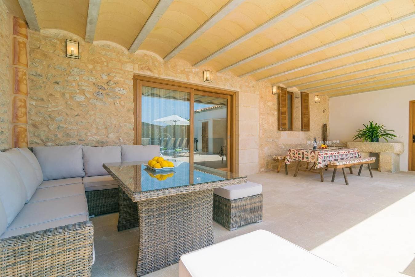 Foto 2 von 45: Can Tianet - Ferienhaus mit privaten Pool in Randa (Algaida). WiFi gratis