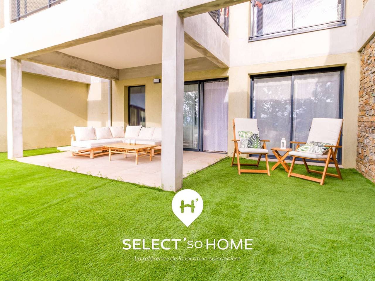 Ruhige Wohnung mit privatem Garten und Terrasse in Bormes-les-Mimosas 1
