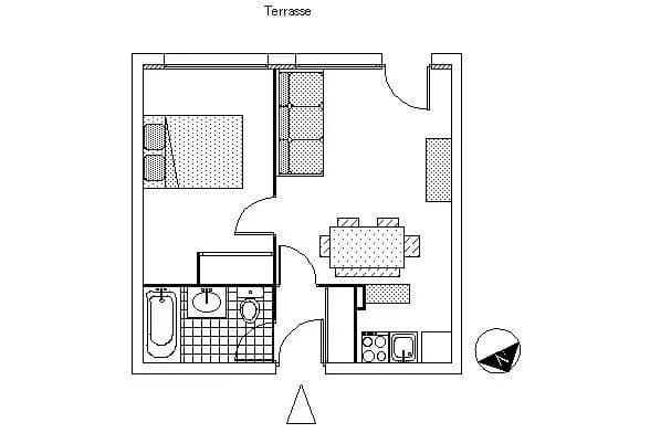 Foto 13 von 13: Ferienwohnung 2 Zimmer Bergecke - 5 Personen