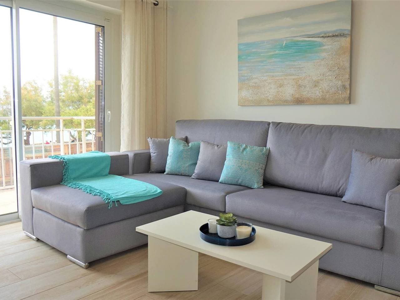Foto 2 von 27: Renovierte 2-Zimmer-Wohnung mit Klimaanlage nahe Strand in Cala Bona
