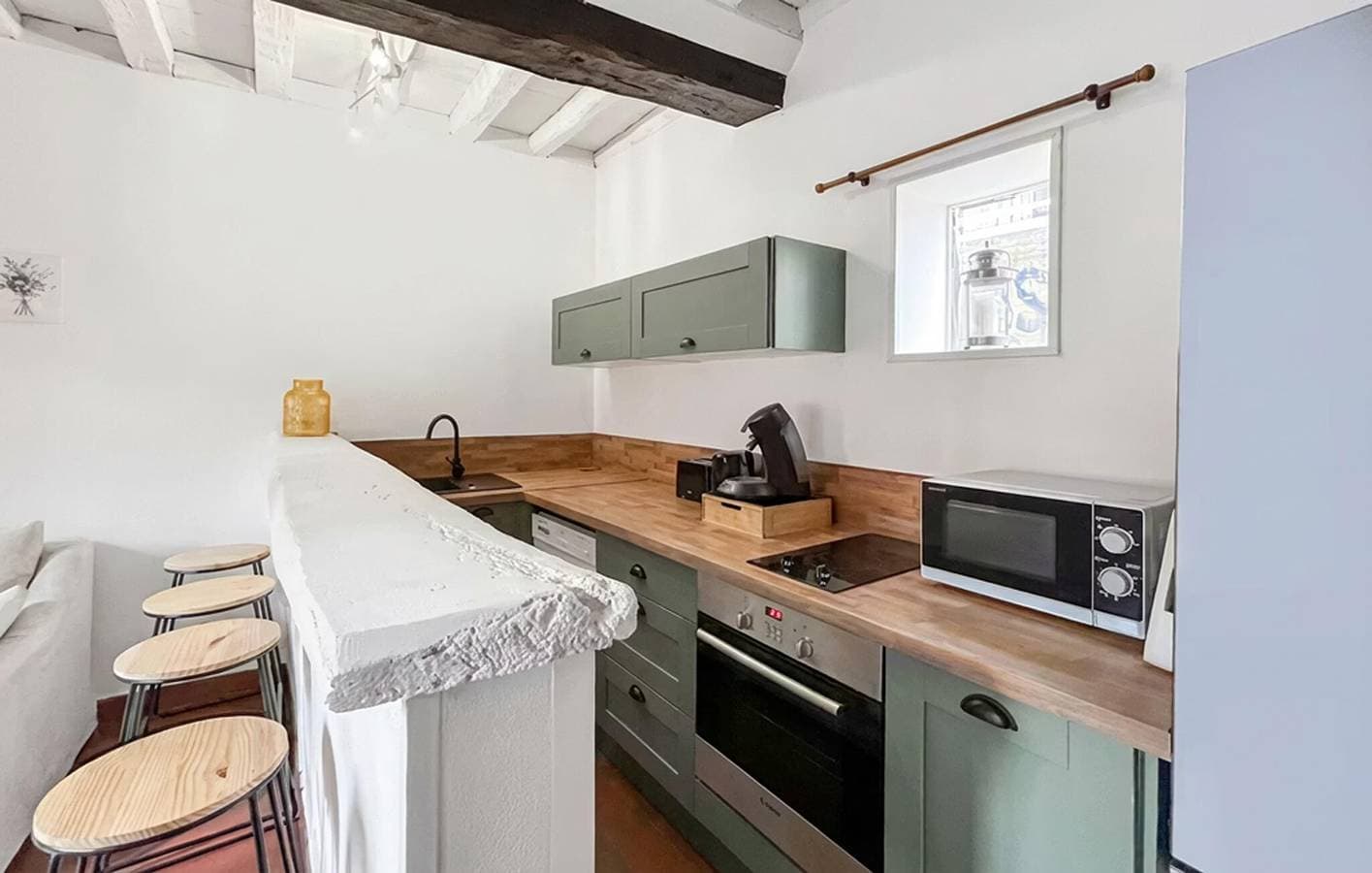 Foto 4 von 19: Reizende Ferienwohnung in der Nähe von Pont-Audemer: WLAN, Küche und in der Nähe von Sehenswürdigkeiten