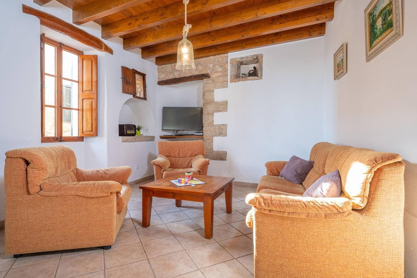 Foto 5 von 42: Ca N'Abrines - Ferienhaus mit privatem Pool in Lloseta. Kostenloses W-Lan