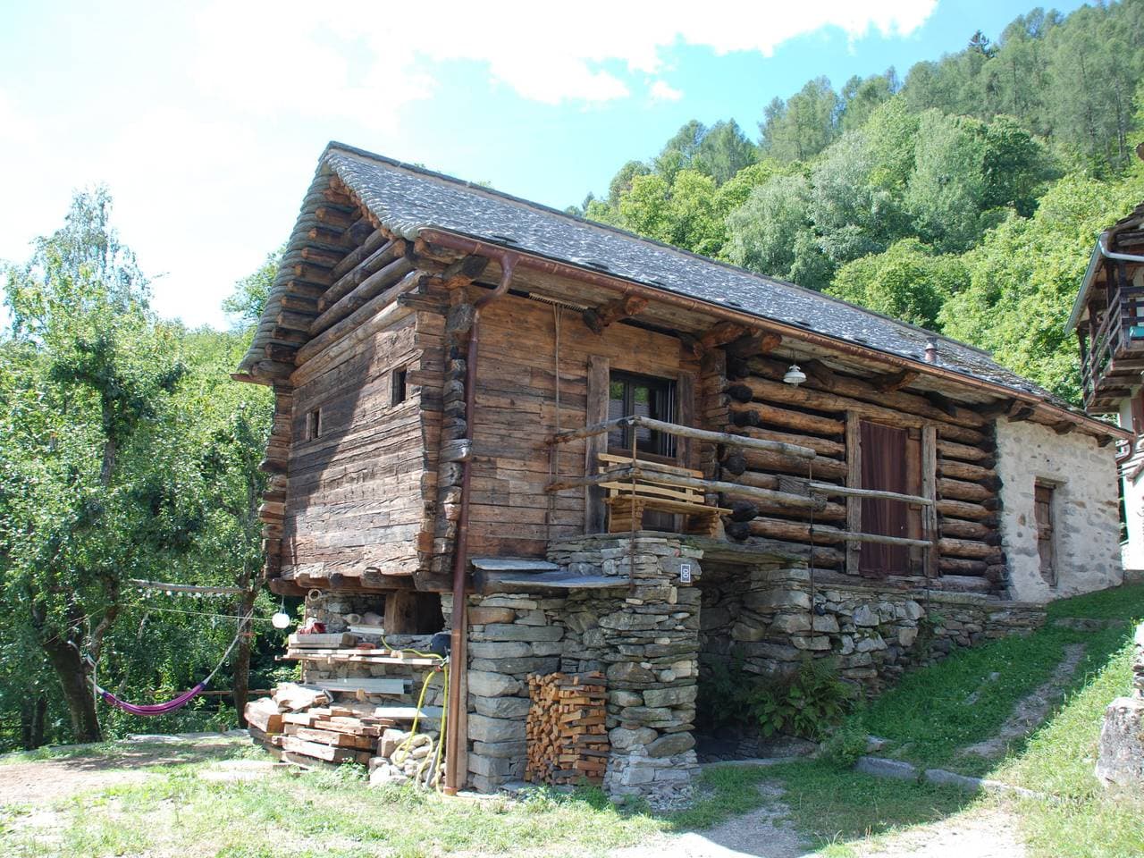 Semione (Mirì) 5 km von Malvaglia: Kleines, schönes Rustico Rudico OG - 1.Fl 1
