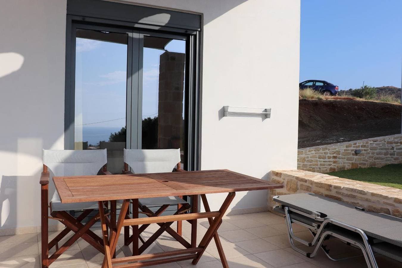 Foto 7 von 32: Weiter Blick auf Landschaft und Meer, Pool, 4 Pers. | Ferienhaus Triopetra, Kreta