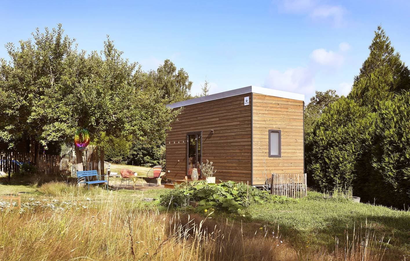 Foto 2 von 14: Chalet 'La Tiny House De La Blandinière' mit privater Terrasse, Gemeinschaftsgarten und WLAN