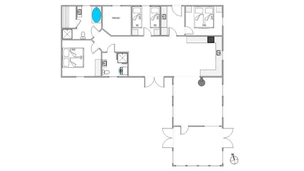 Foto 6 von 45: Gemütliches Ferienhaus mit Sauna und Wintergarten in Fjand