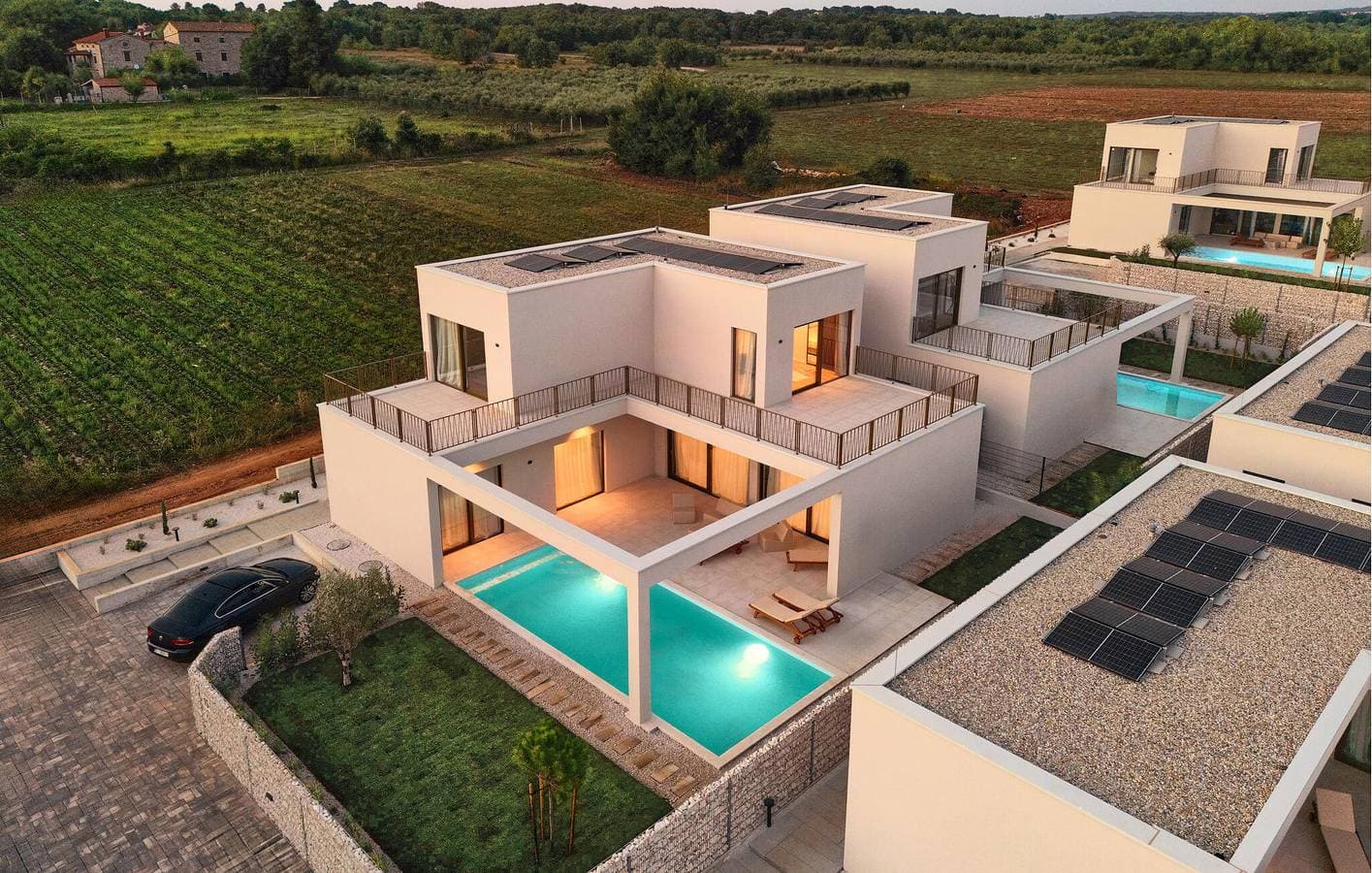 Geräumige 2-Zimmer-Wohnung mit Pool, in der Nähe des Stadtzentrums von Lanterna 1