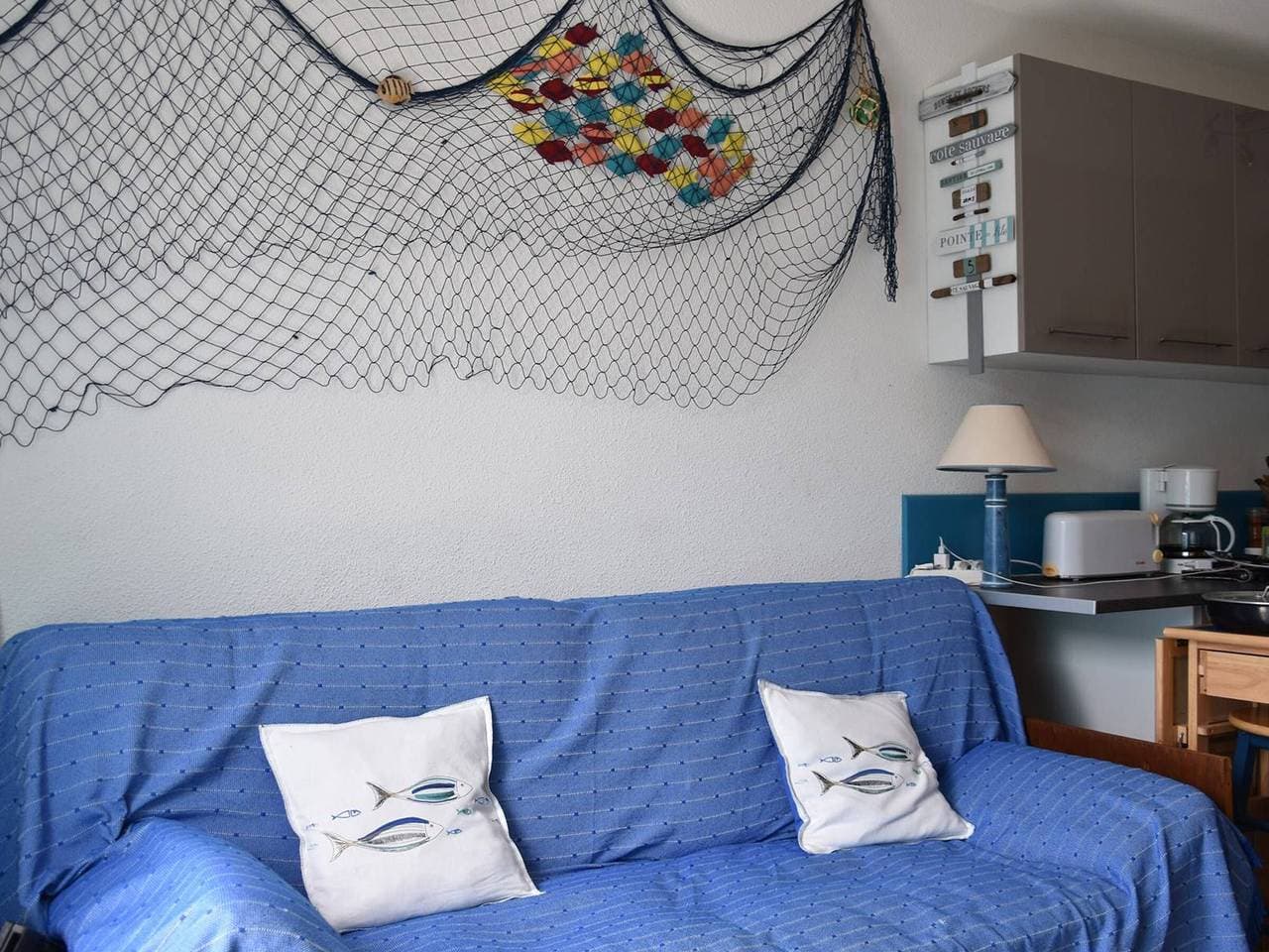 Foto 3 von 18: Gemütliches Ferienhaus in Gruissan, 3 Zimmer, 6 Betten, strandnah, Klimaanlage, Parkplatz