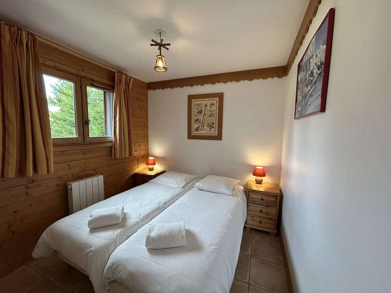 Foto 6 von 22: Gemütliche 3-Zimmer-Wohnung, 2 Schlafzimmer, Méribel Village, in der Nähe von Geschäften