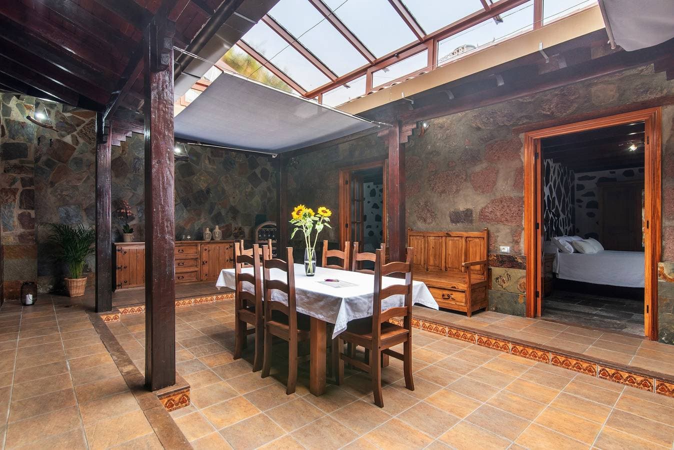 Foto 10 von 30: Ferienhaus 'El Patio Canario' mit Meerblick, privater Terrasse und WLAN