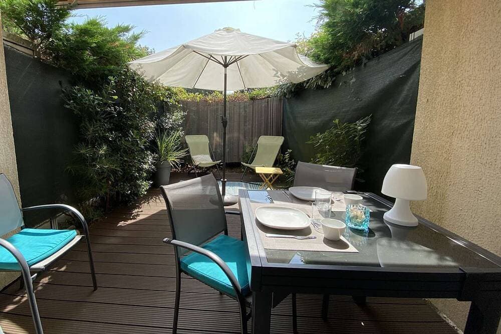 Foto 9 von 11: Studio Kabine mit schöner Terrasse in Strandnähe