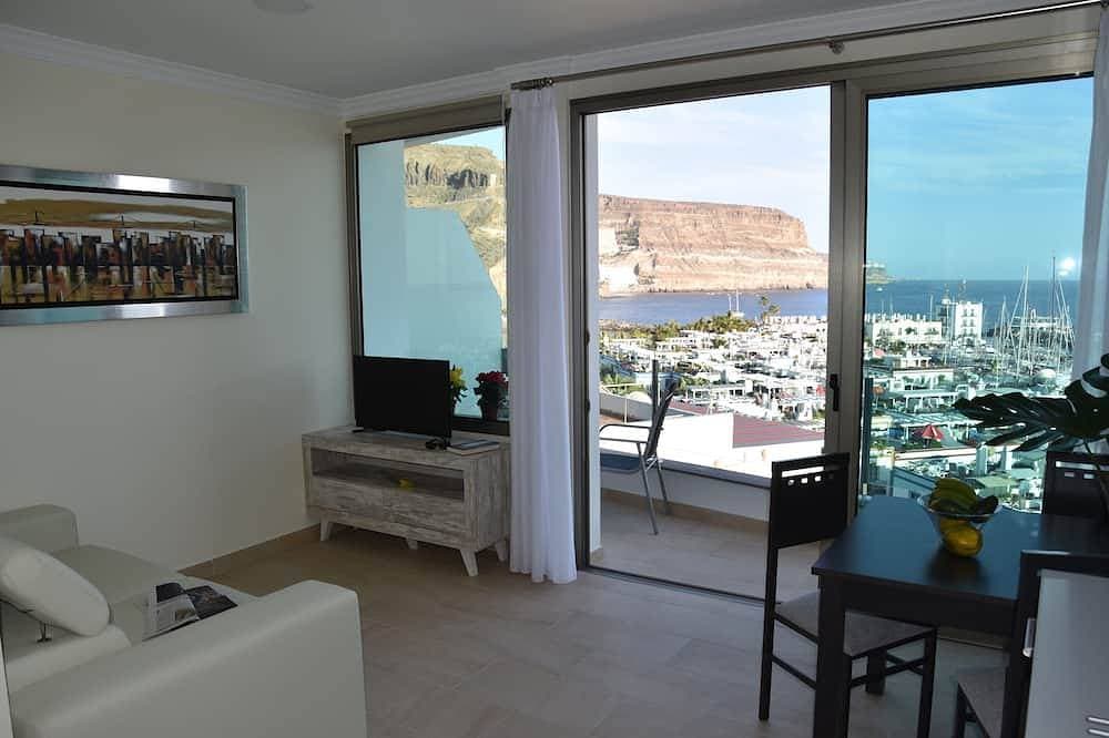 Foto 7 von 30: Wohnung 1ºA \"Spektakuläre Aussicht auf das Meer und den Yachthafen von Puerto de Mogán\"