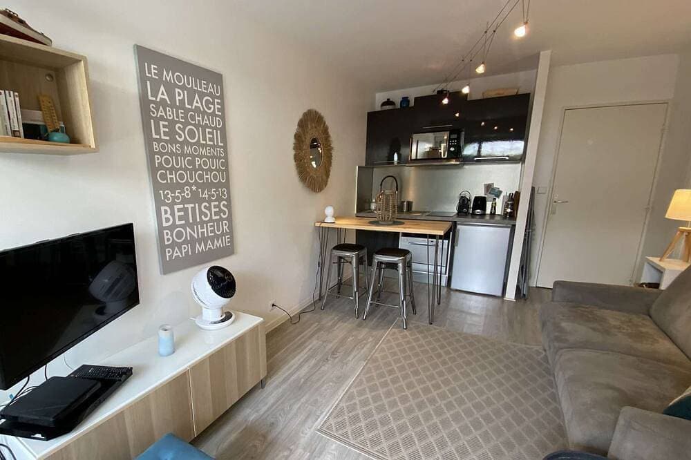Foto 6 von 11: Studio Kabine mit schöner Terrasse in Strandnähe