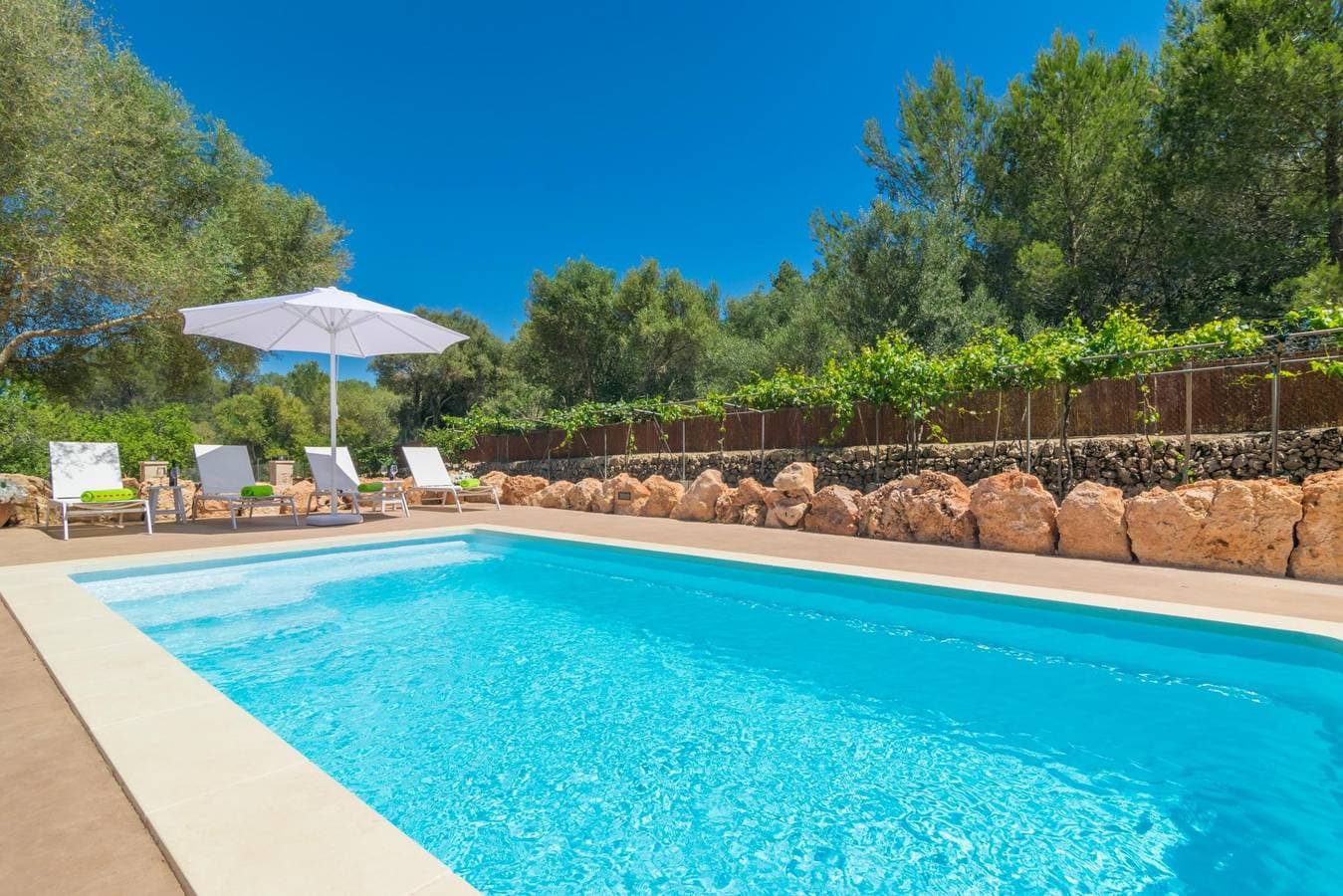 Foto 3 von 39: Es Tancat Prim - Ferienhaus mit privaten Pool in Algaida. WiFi gratis