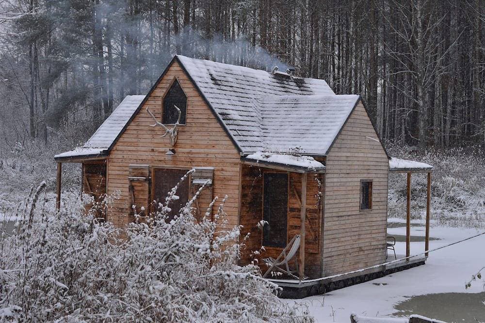 Foto 10 von 21: Heather hut, cottage on a pond + 2 hectars of area