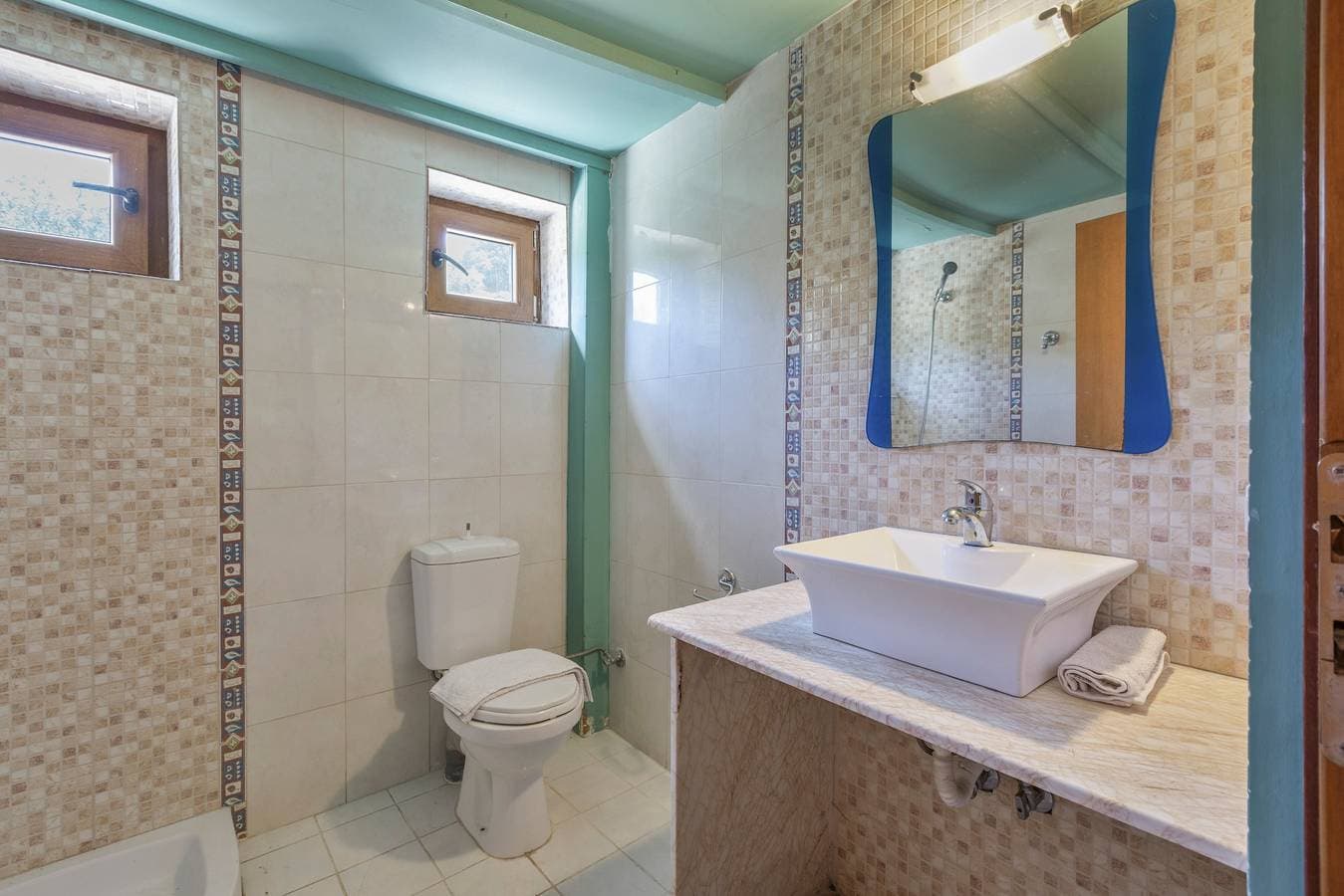 Foto 8 von 31: Finca 'Akros Oreon Ferienwohnung Voliares' mit Bergblick, privater Terrasse und WLAN