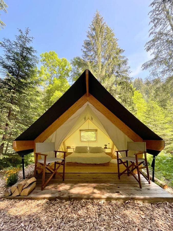 Water Village Rogla a Private Riverside Glamping Tent 1