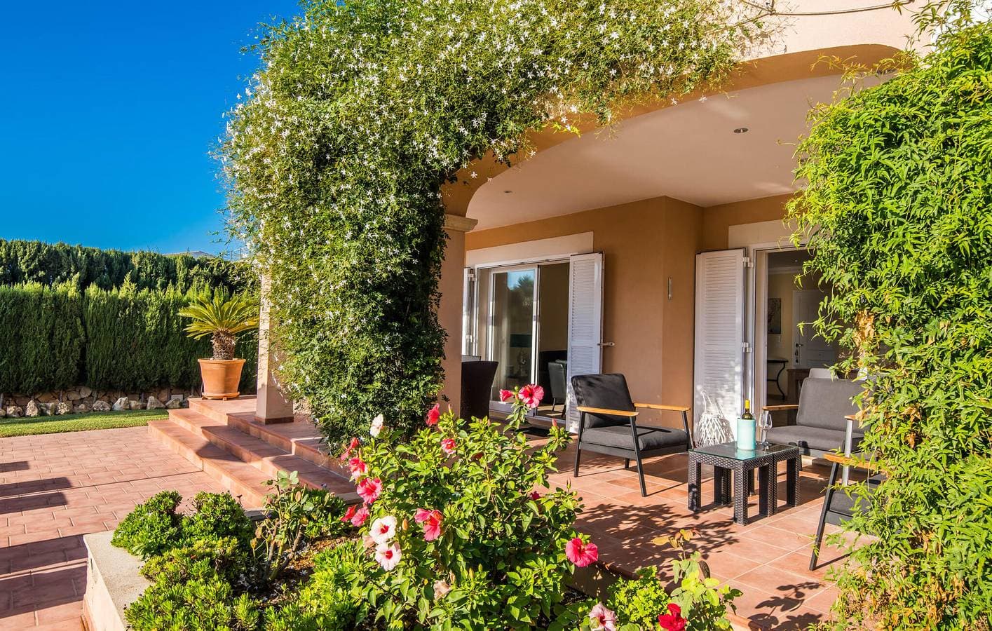 Foto 6 von 42: Gemütliche Strandwohnung mit Terrasse und Grill, 2 km von Playa de Ses Covetes entfernt