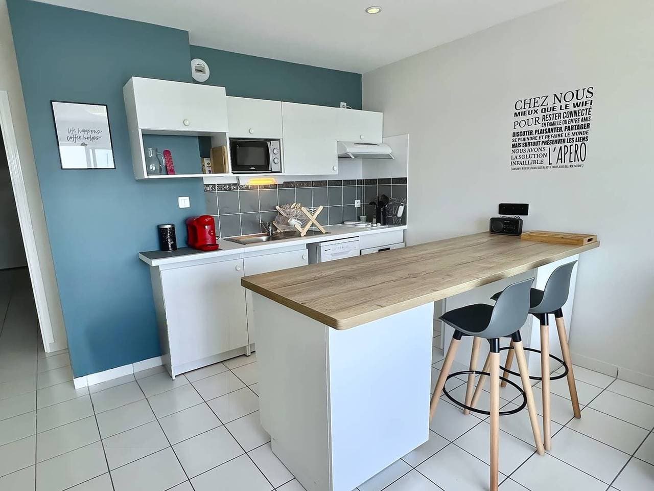 Foto 5 von 21: Étel - 42 m² Wohnung - 2 Zimmer - WIFI - Nahe des Hafens