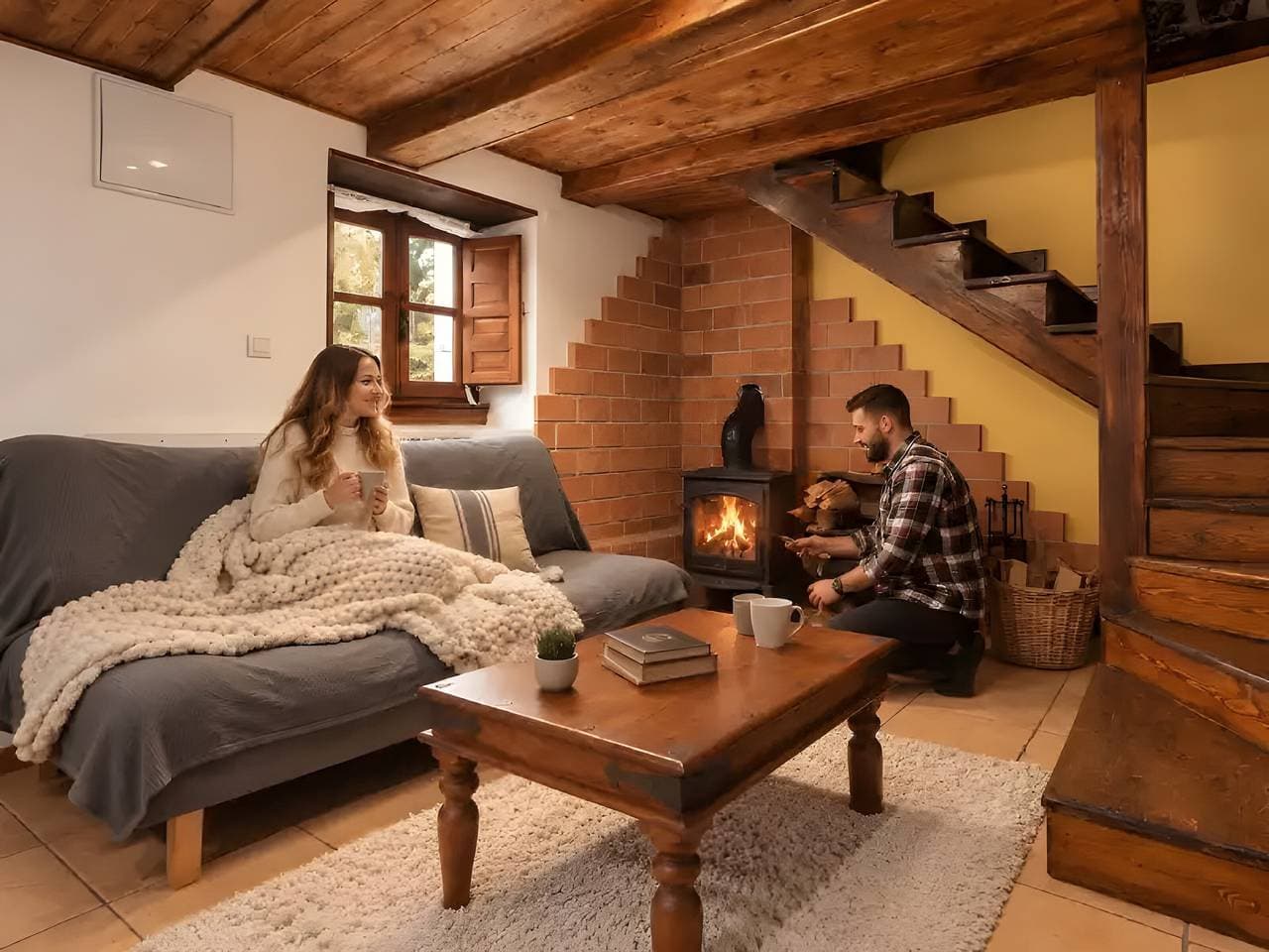 Foto 12 von 40: Ferienhaus 'La Congosta Mágica Aldea De Montaña' mit Bergblick, Gemeinschaftsterrasse & WLAN