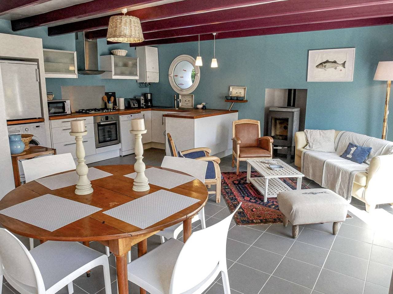 Foto 5 von 26: Étel - Renoviertes Haus für 4 mit Garten, Terrasse und Parkplatz
