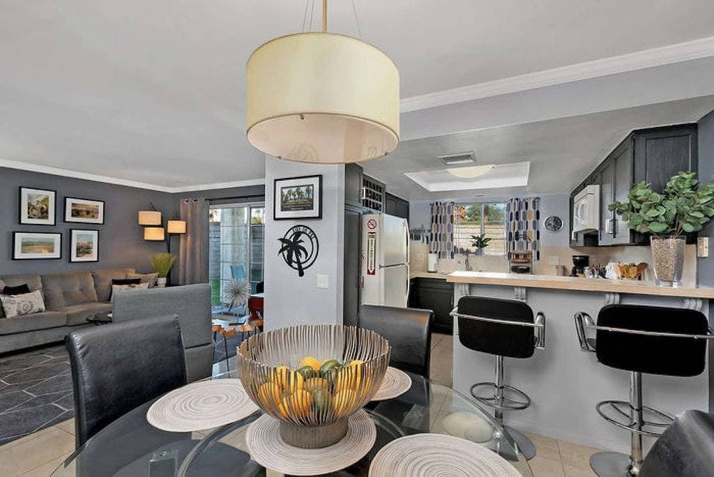 Foto 8 von 40: Diese 60 m² große Unterkunft mit 1 Schlafzimmer und 1 Bad befindet sich in Palm Springs.